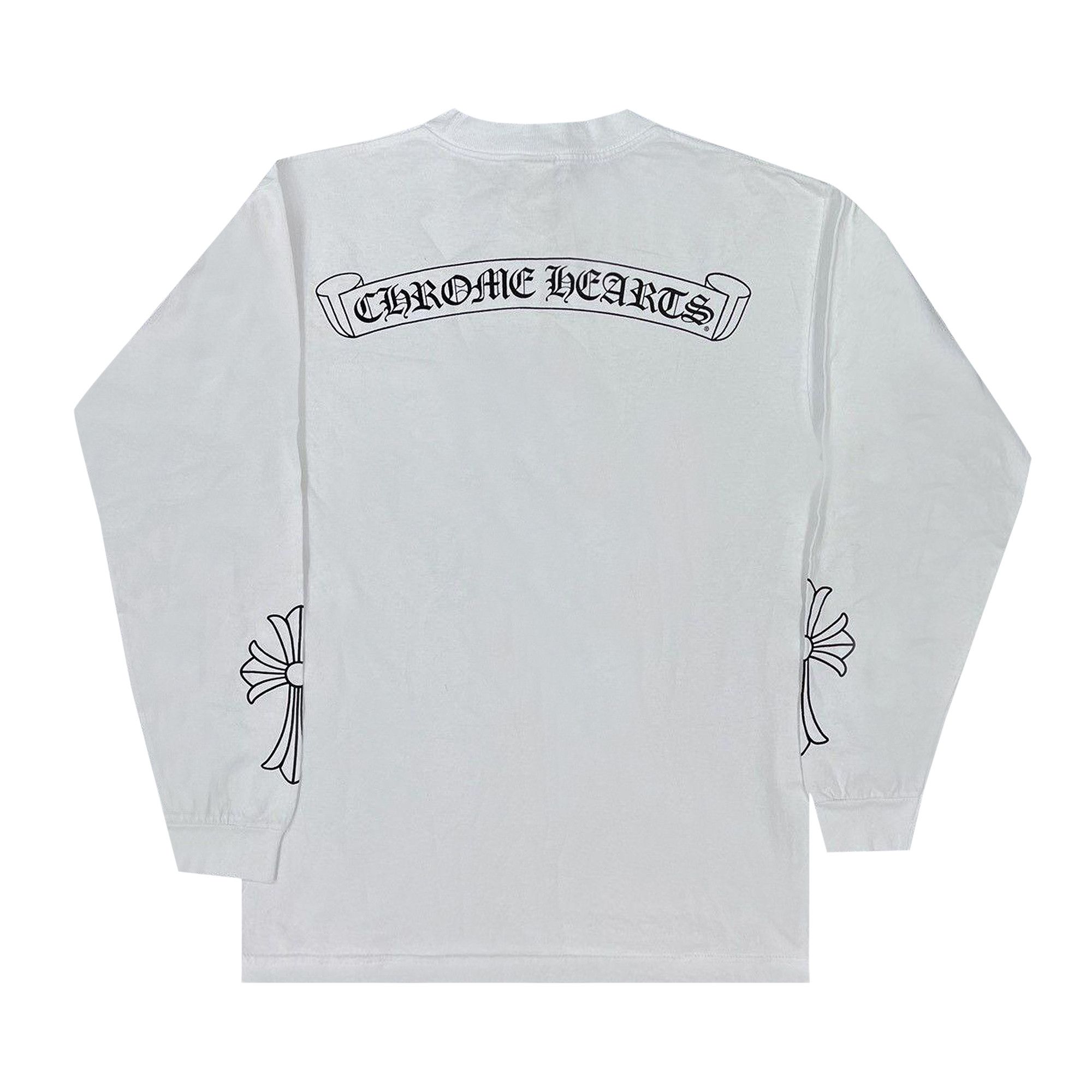 Buy Chrome Hearts Scroll Motif Long-Sleeve 'White' - 1383
