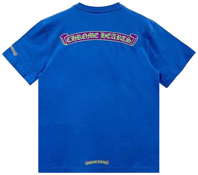 Chrome Hearts Scroll Label Pocket T Shirt BluePurple