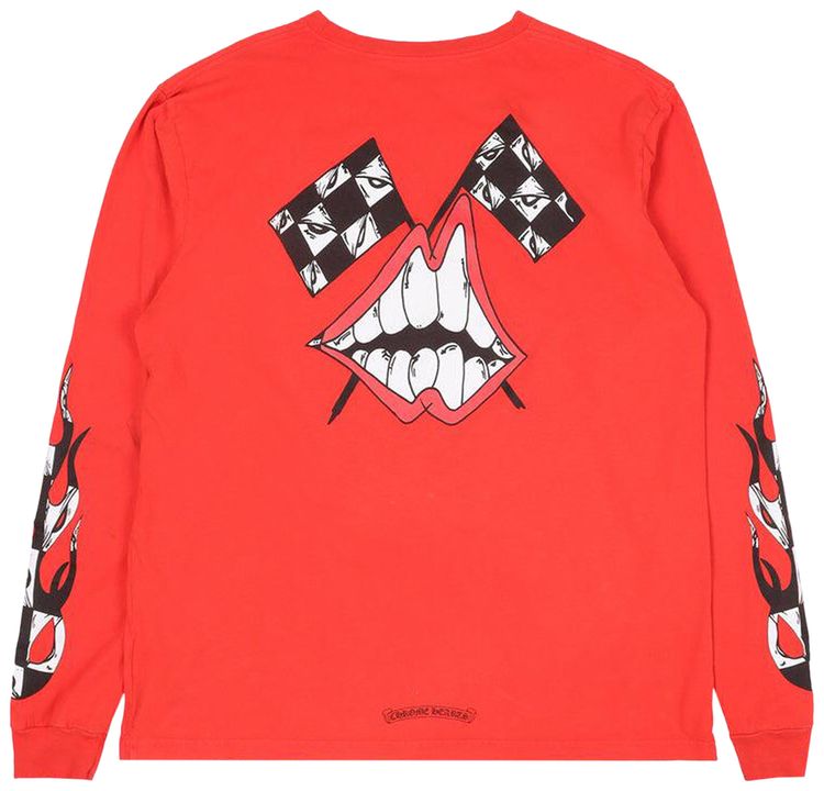 Chrome Hearts Matty Boy Chomper Long Sleeve Red