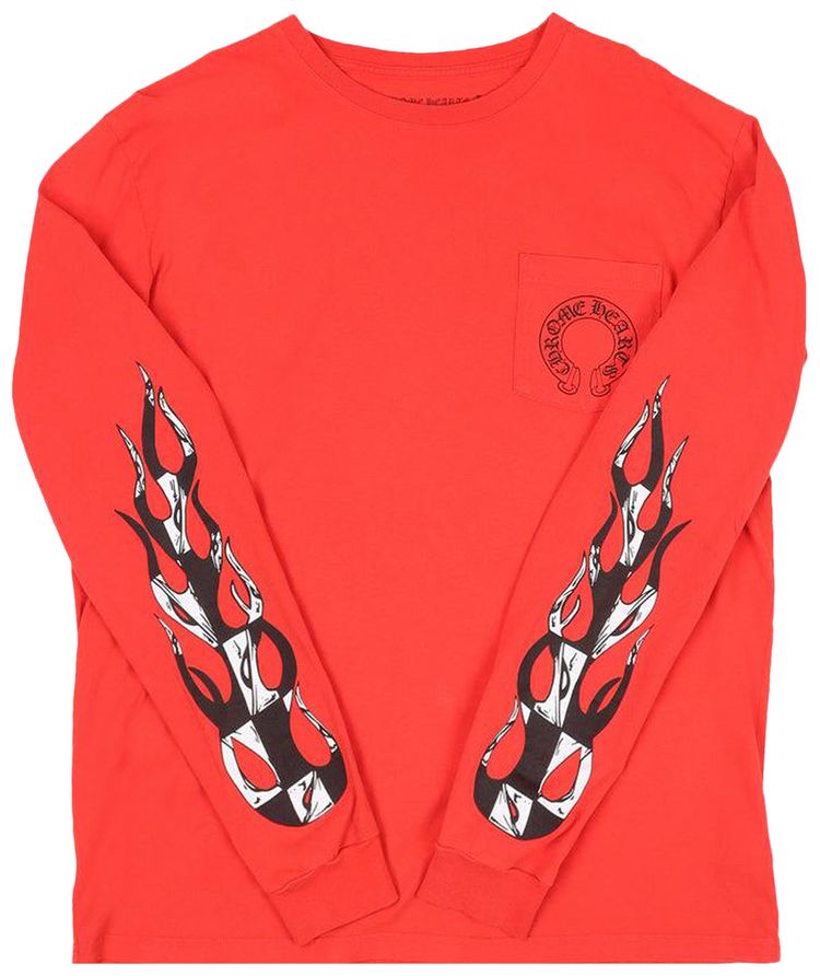 Chrome Hearts Matty Boy Chomper Long Sleeve Red