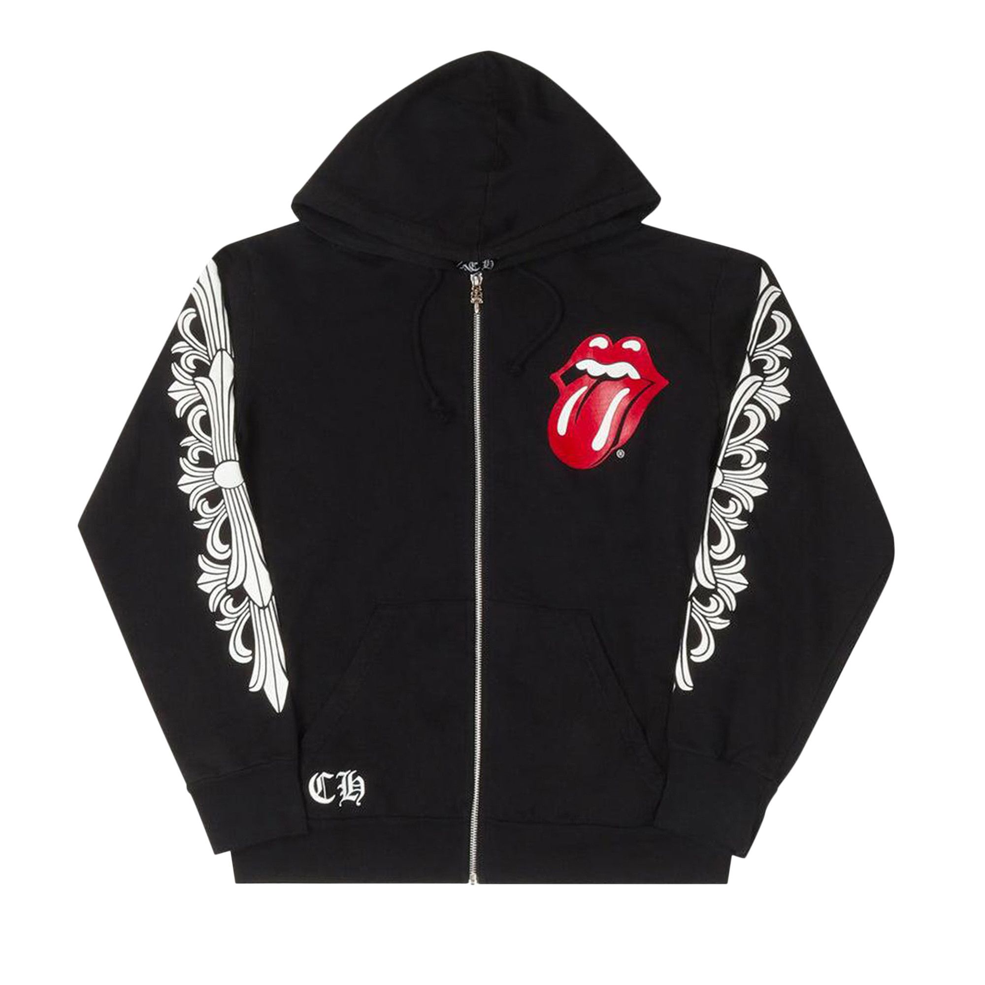 Size xl Chrome Hearts Rolling Stones Zip Up Black