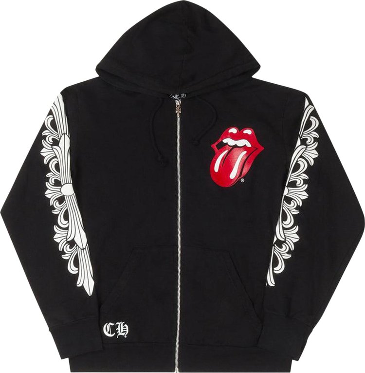 Chrome Hearts Rolling Stones Zip Up Black