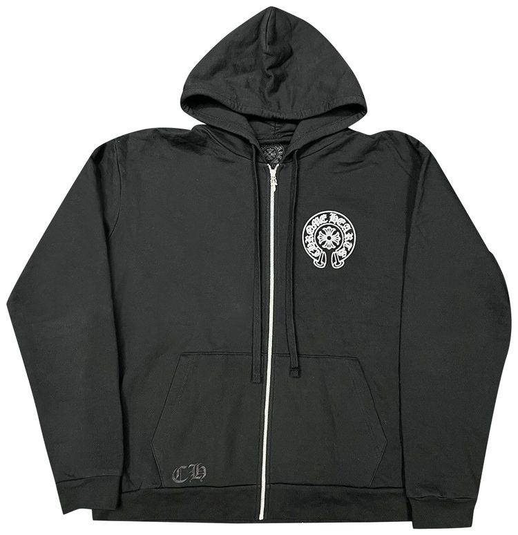 Chrome Hearts Hangzhou Horseshoe Zip Up Hoodie Black