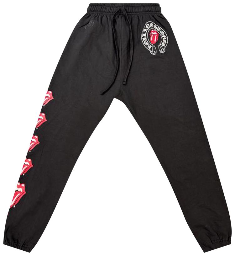Chrome Hearts Rolling Stones Sweatpants Black