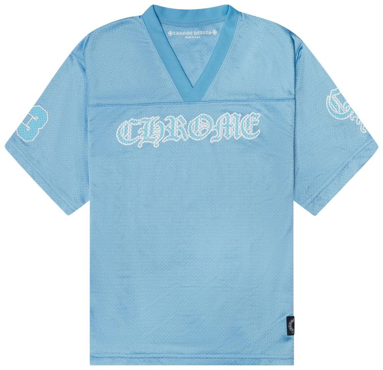 Chrome Hearts Mesh Stadium Jersey Light Blue