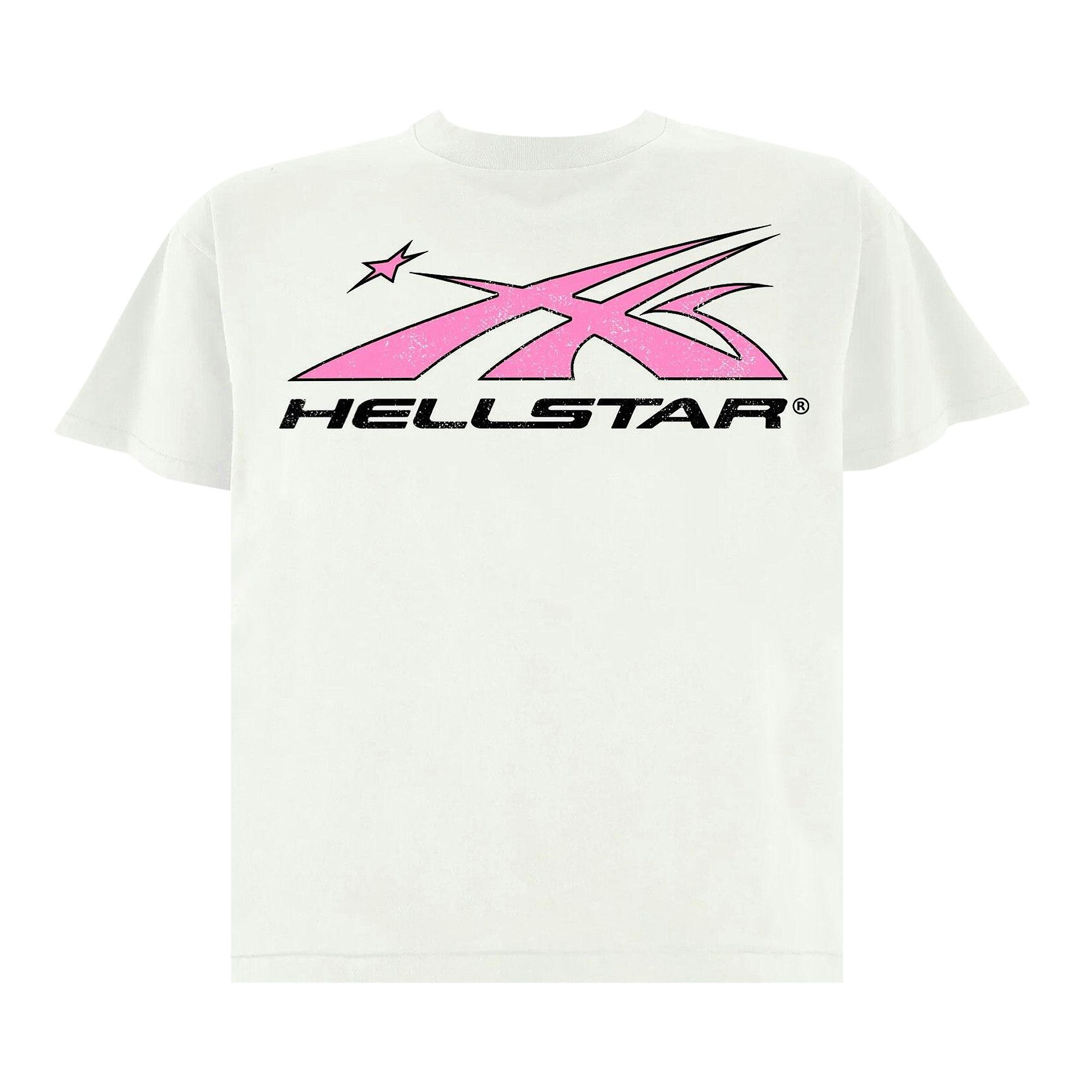 Buy Hellstar Sport Logo T-Shirt 'White/Pink' - 9357 1FW230103SLTS