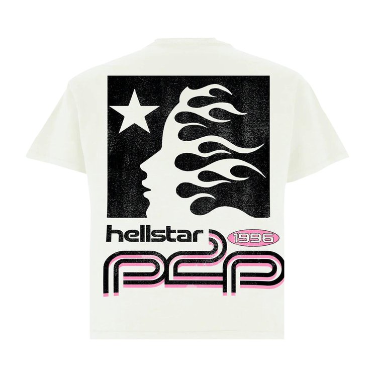 Hellstar Sport Logo T Shirt WhitePink