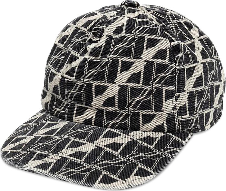 We11done All Over Denim Cap Black