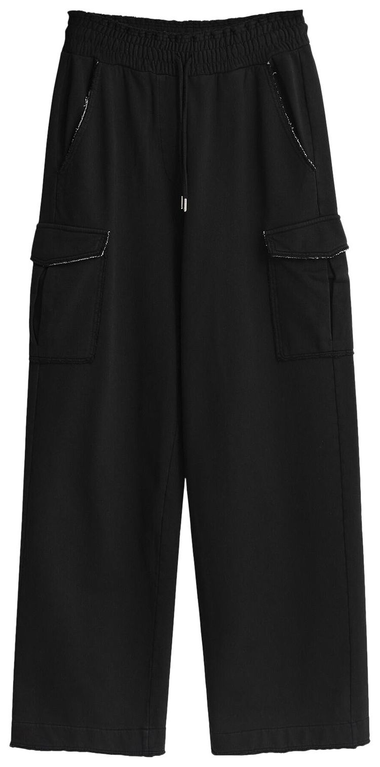 Dries Van Noten Jersey Cargo Trousers Black