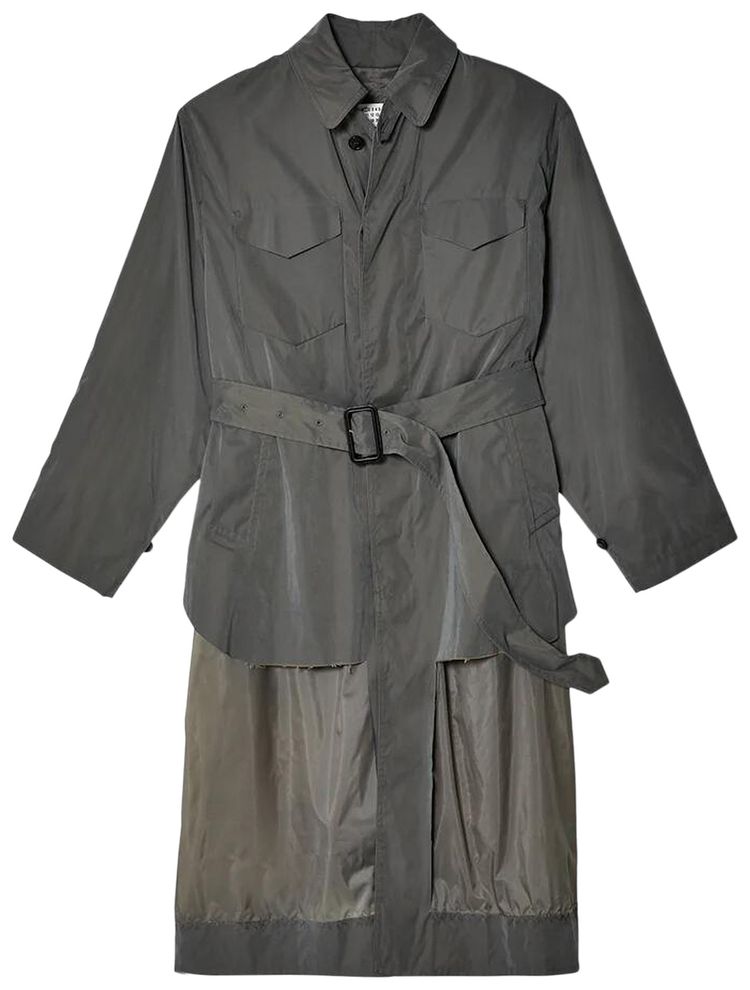 Maison Margiela Trench Coat Dark Grey
