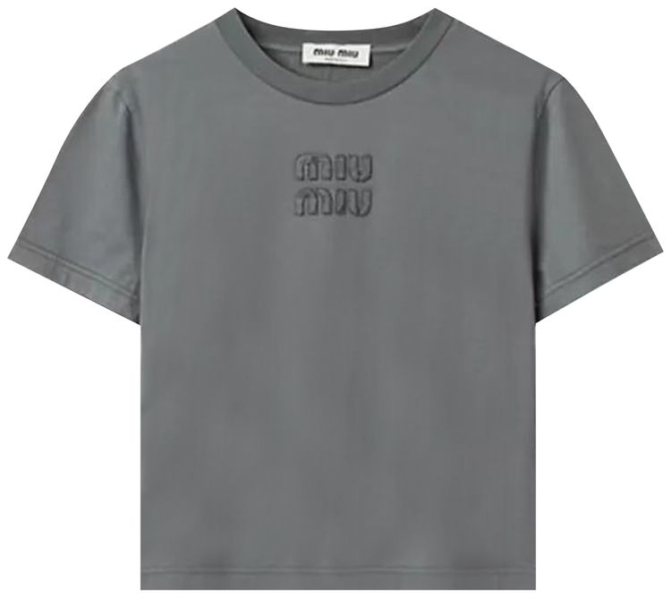 Miu Miu Girocollo Jersey Ferro