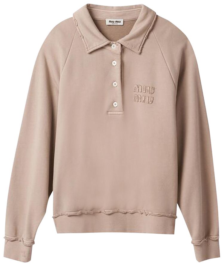 Miu Miu Polo Sweatshirt Albino
