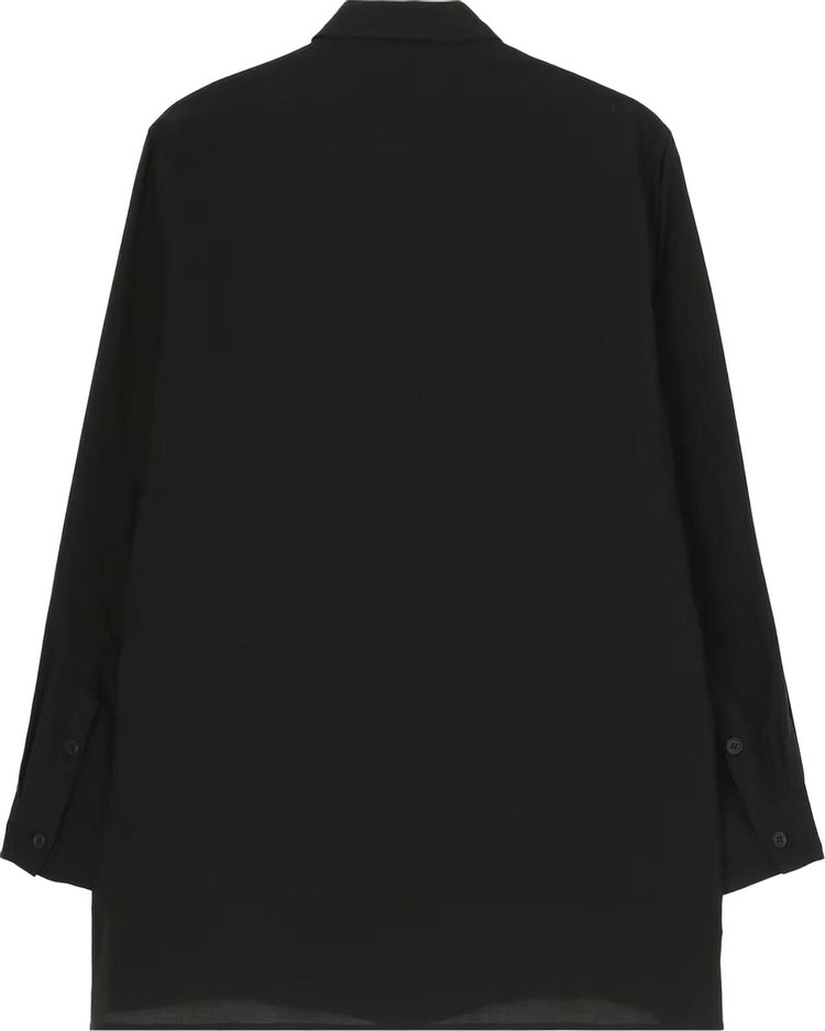 Yohji Yamamoto Pour Homme Lightweight Button Up Shirt Black