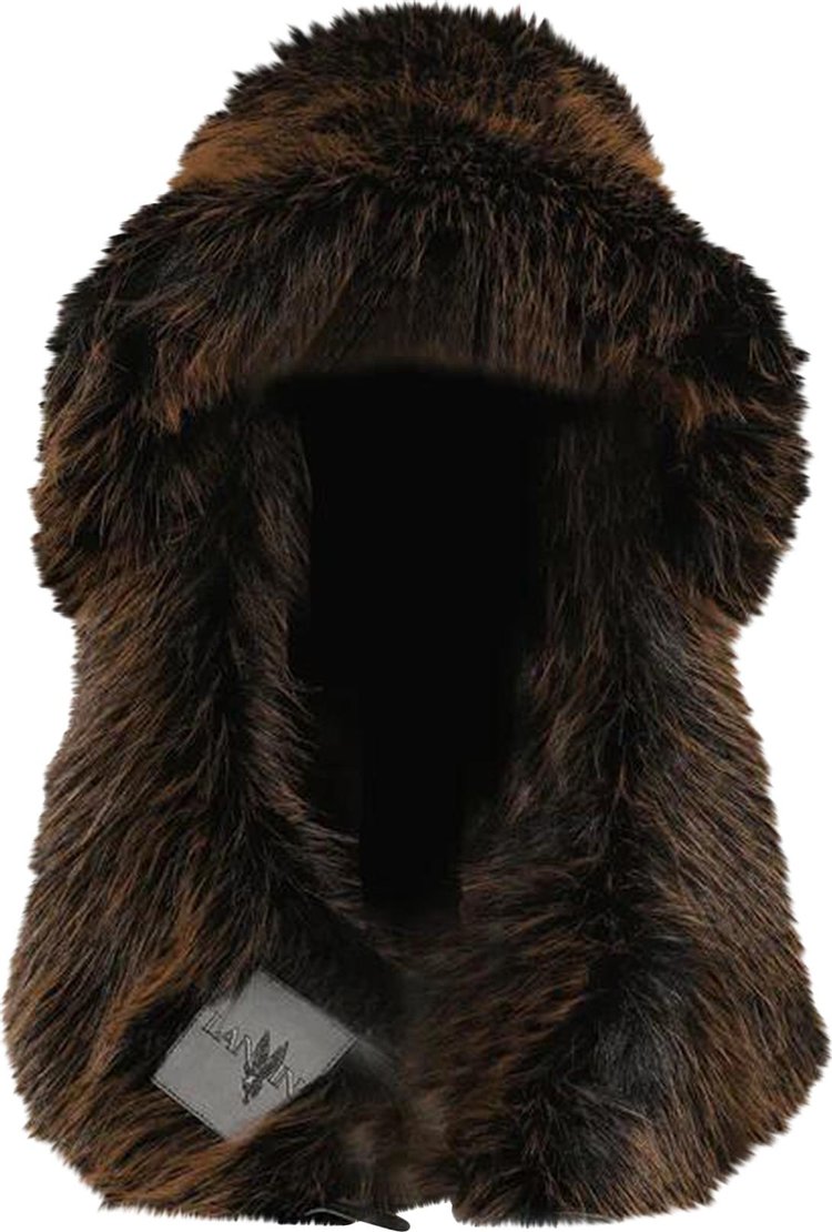 Lanvin Future Fake Fur Fisherman Hat Dark Brown