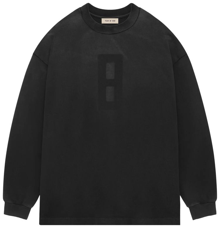 Fear of God Airbrush 8 Long Sleeve Tee Black