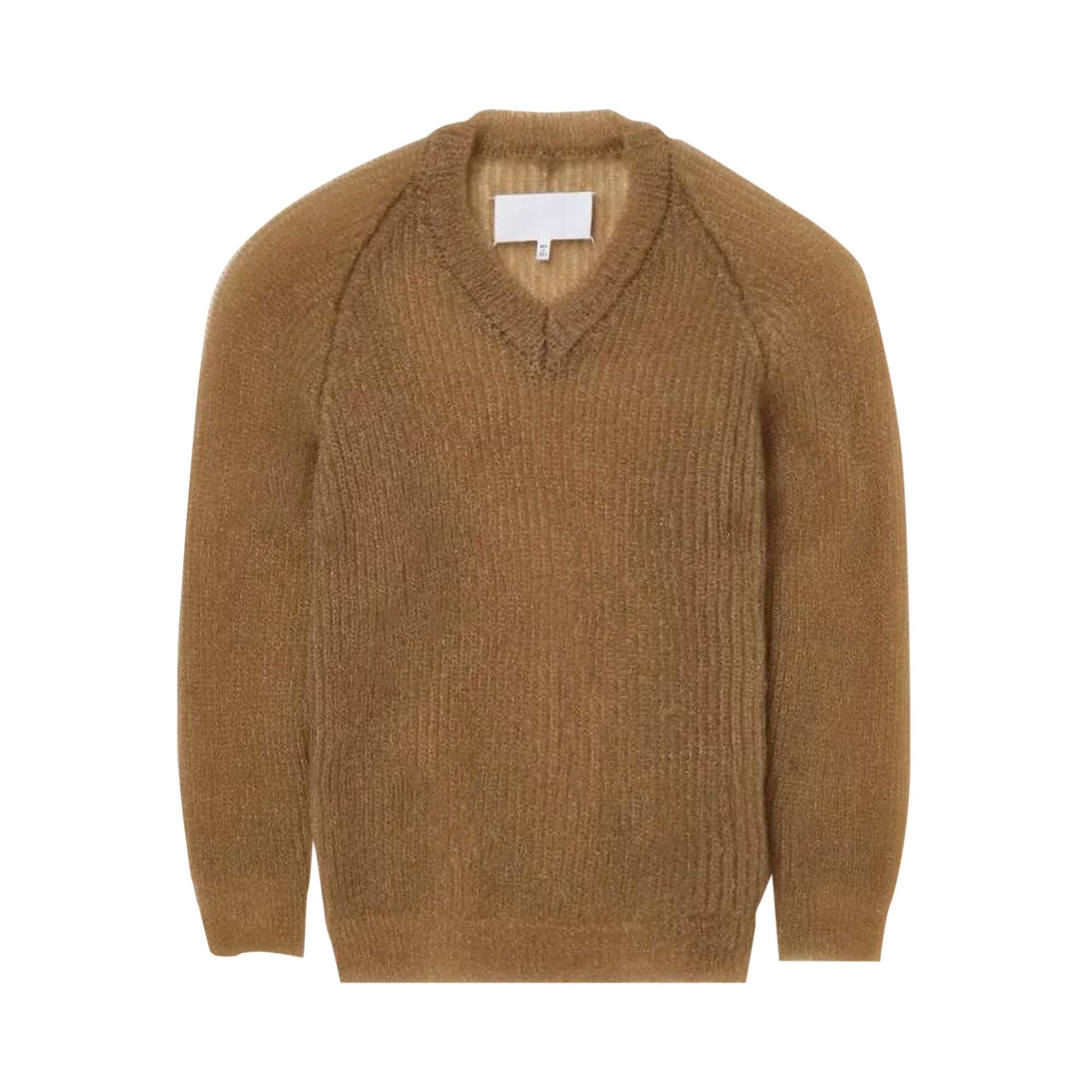 Buy Maison Margiela V Neck Top 'Brown' - S29HN0007 M13005 157 | GOAT