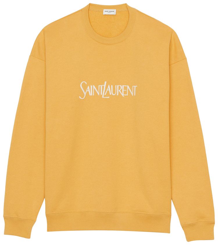 Saint Laurent Basic Sweater YellowNatural