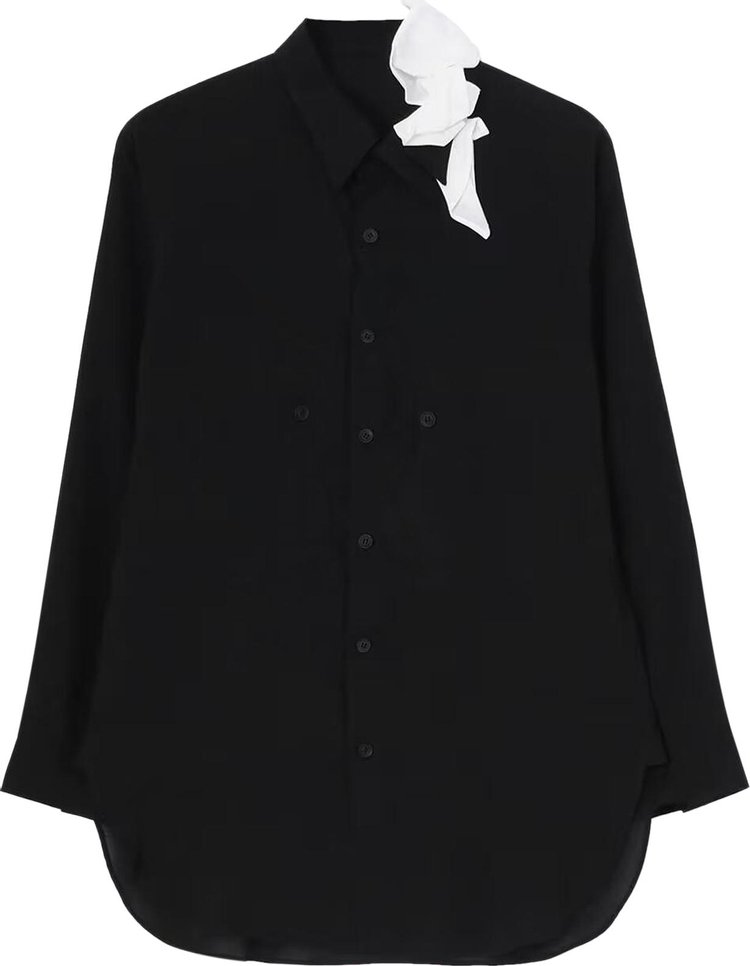 Yohji Yamamoto Pour Homme Unfixed Cloth Shirt Black