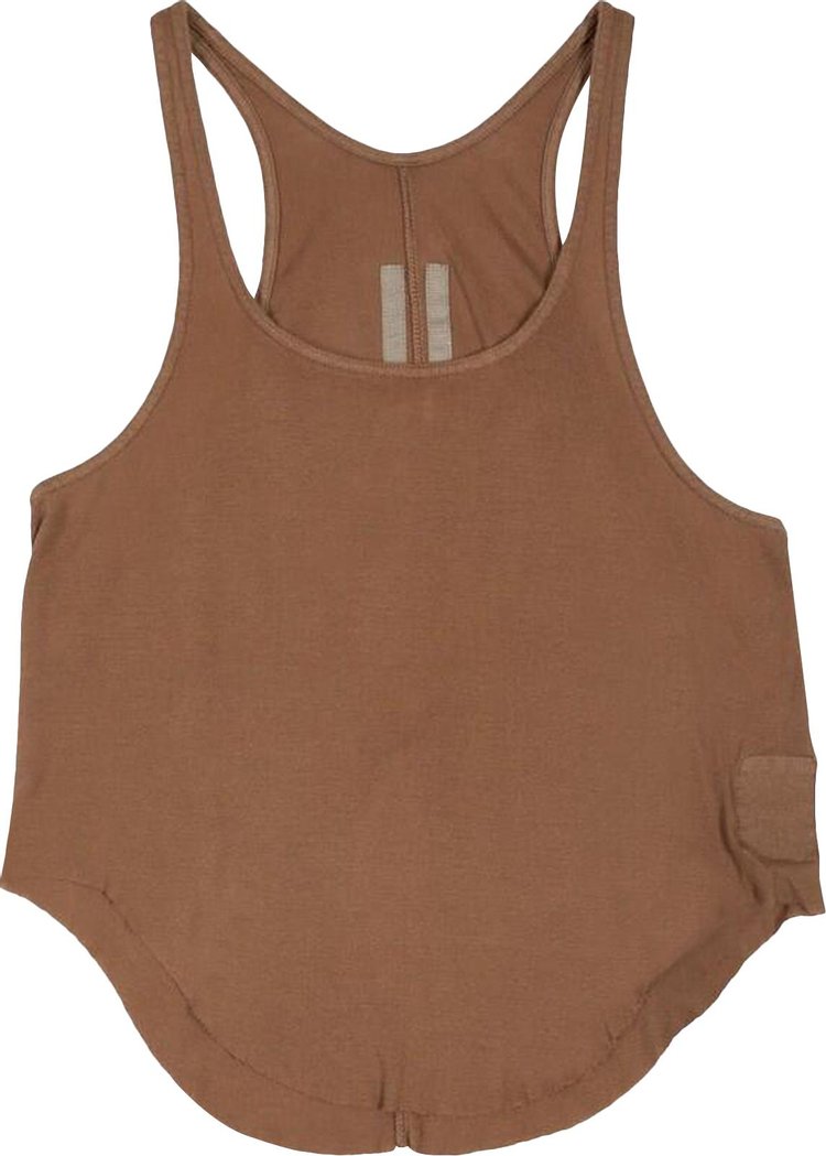 Rick Owens DRKSHDW Basic Cropped Tank Khaki Brown