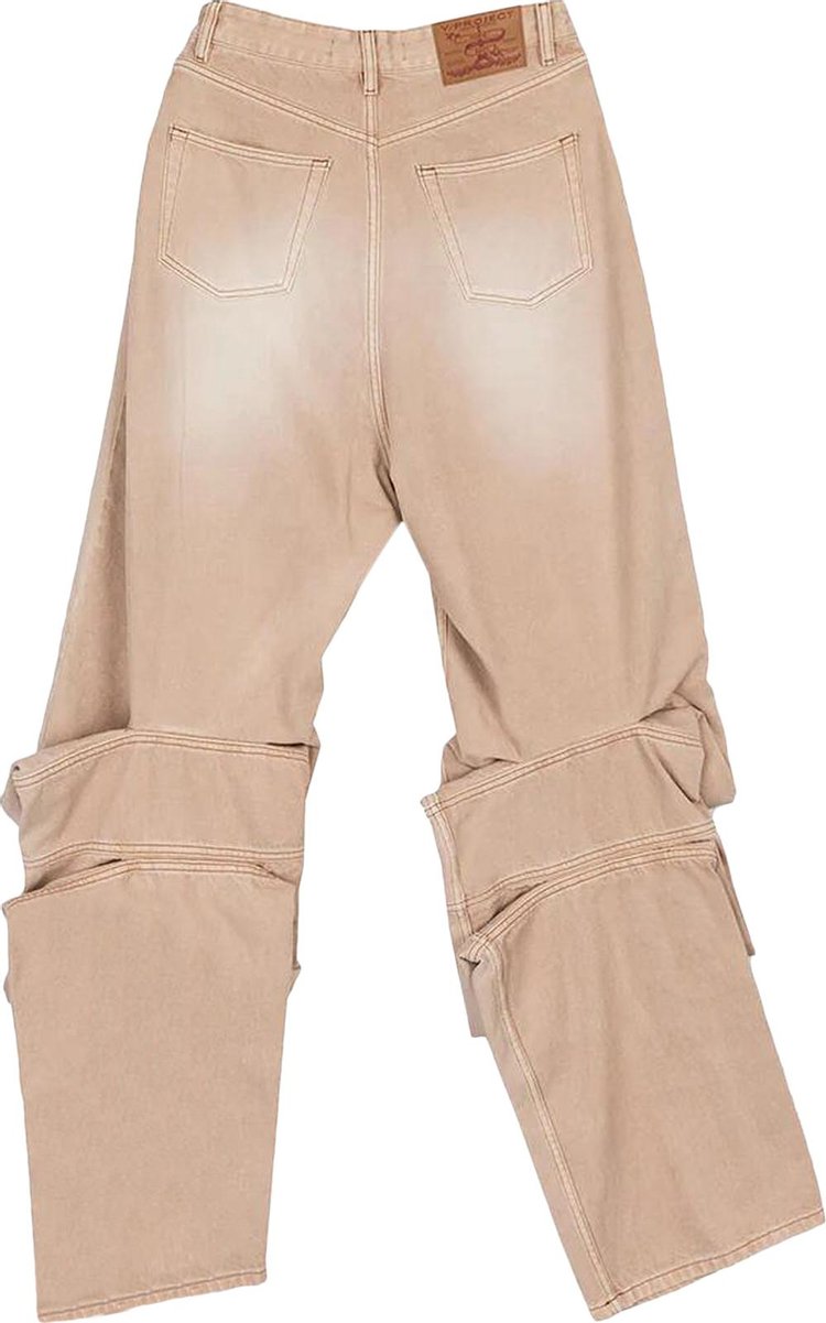 YProject Draped Cuff Jeans Soft Pink