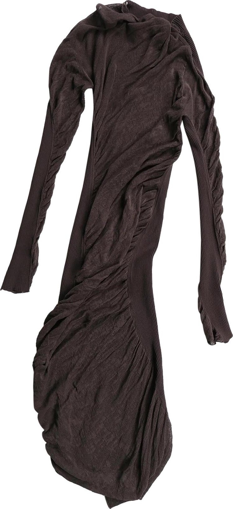 Issey Miyake Ambiguous Dress Dark Brown