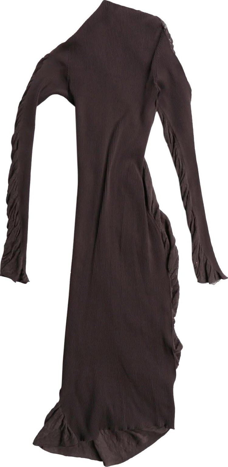 Issey Miyake Ambiguous Dress Dark Brown