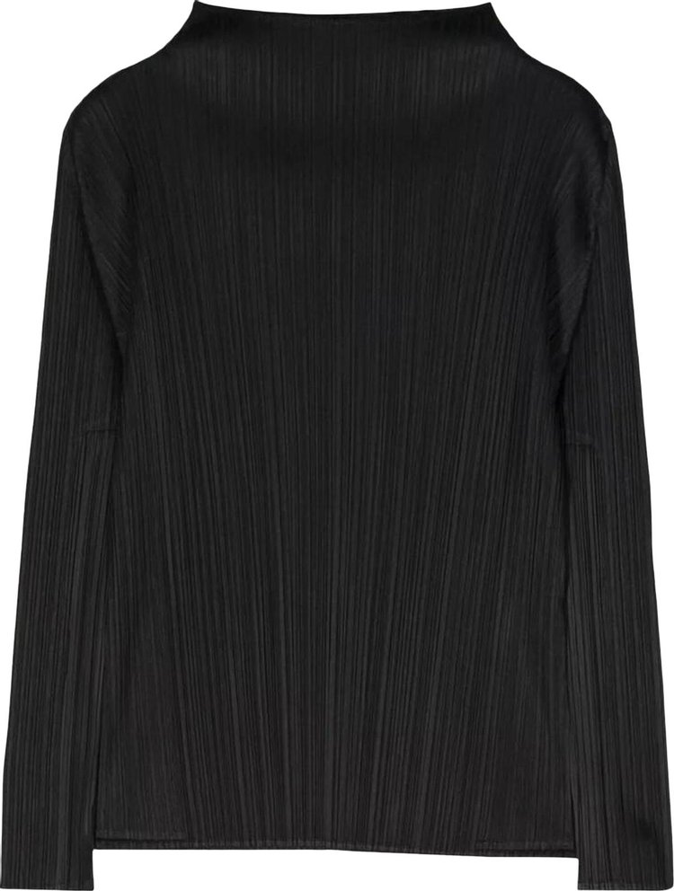 Pleats Please Issey Miyake Basic Cardigan Black