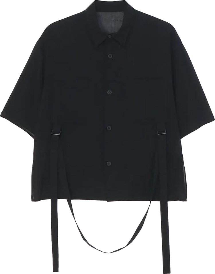 Yohji Yamamoto Short Sleeves Button Blouse Black