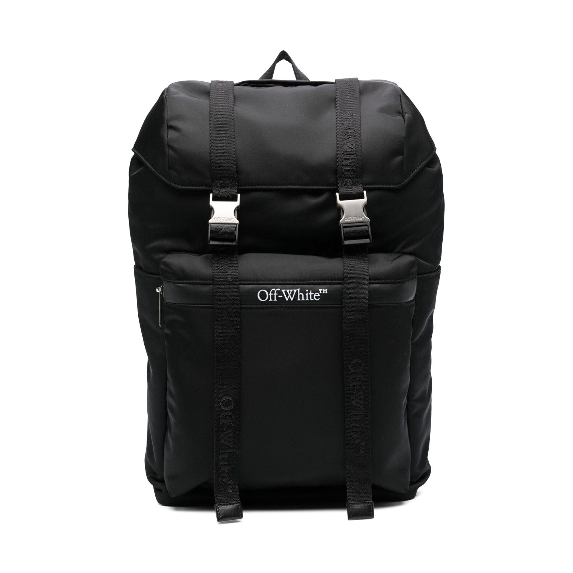 OFF-WHITE ブラック バックパック OFF-WHITE Quote Backpack 