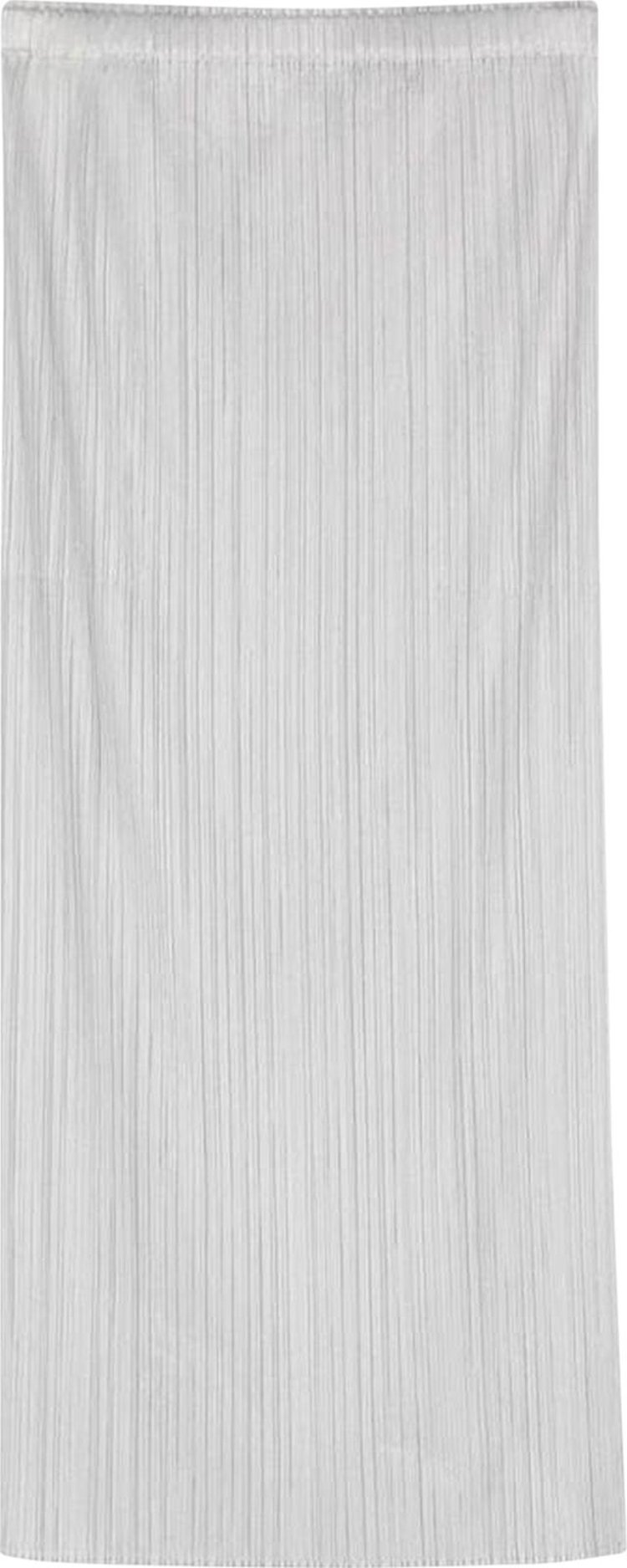 Pleats Please Issey Miyake Basics Skirt Light Grey