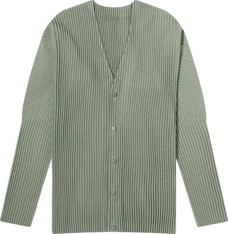 Homme Plisse Issey Miyake Color Pleats Coat Sage Green