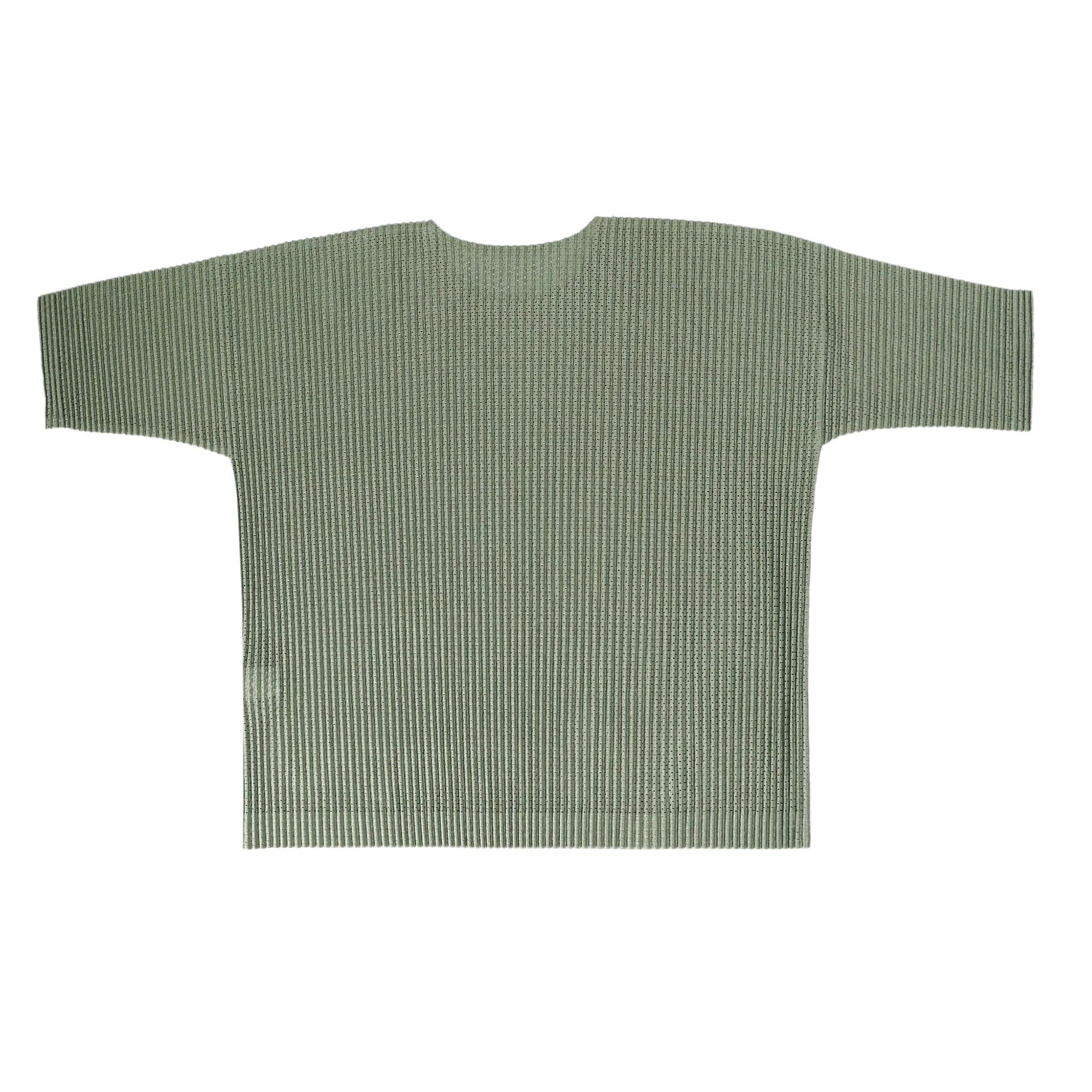 Buy Homme Plissé Issey Miyake Light Mesh Top 'Green' - HP46JK191