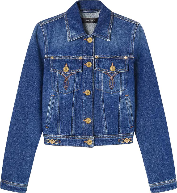 Versace Denim Jacket Dark Blue