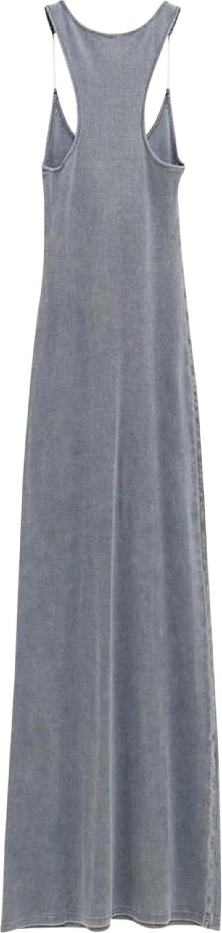 YProject Invisible Strap Dress Blue Acid Wash