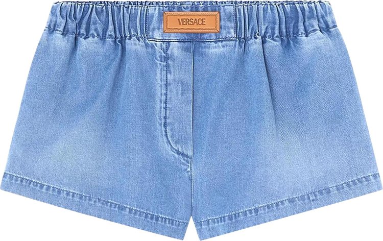 Versace Denim Shorts Medium Blue