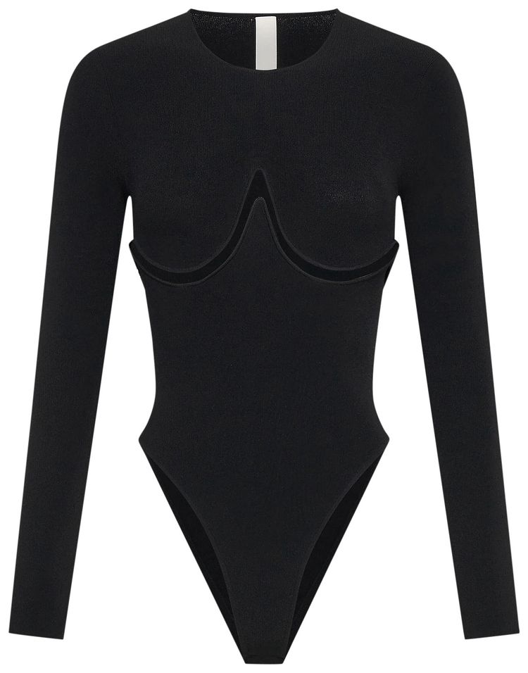 Dion Lee Double Underwire Bodysuit Black