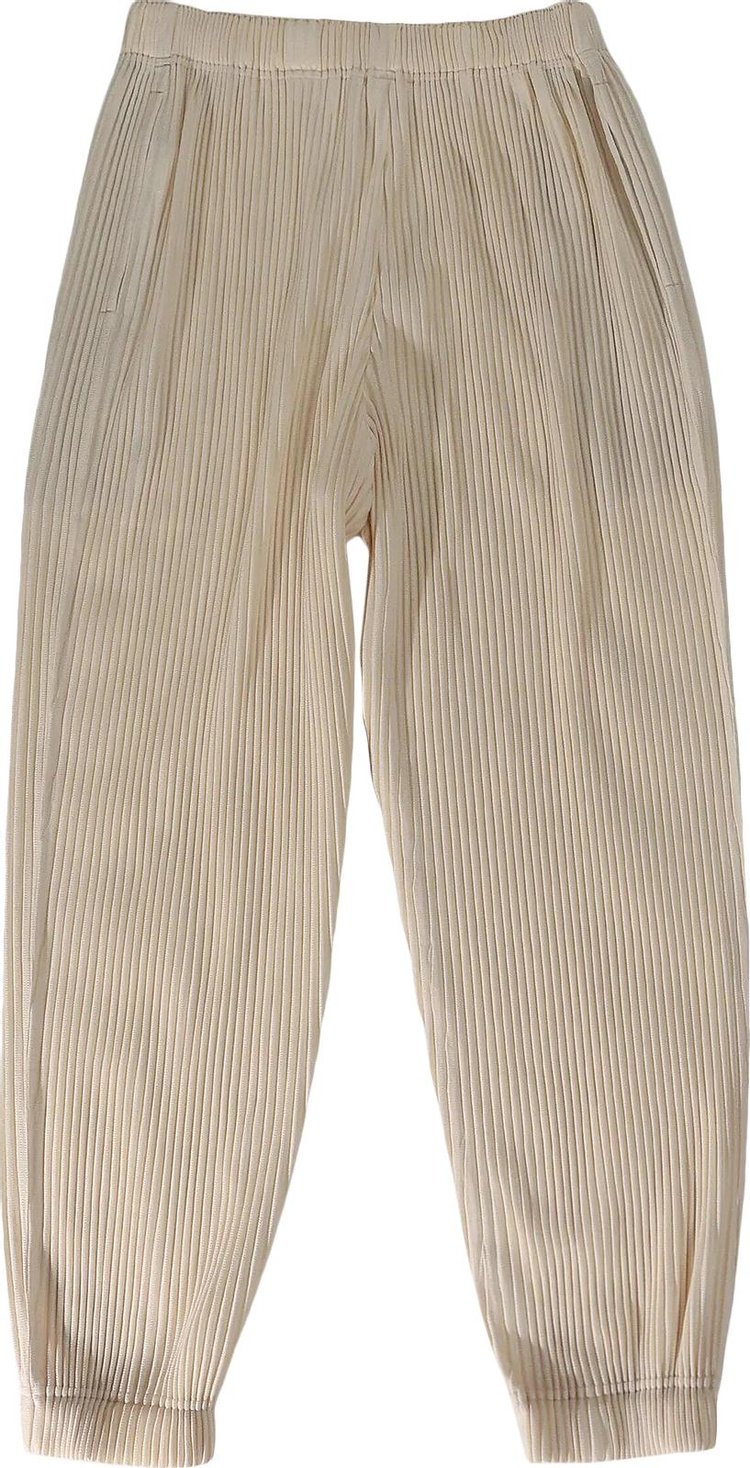 Homme Plisse Issey Miyake MC June Pants Vanilla White