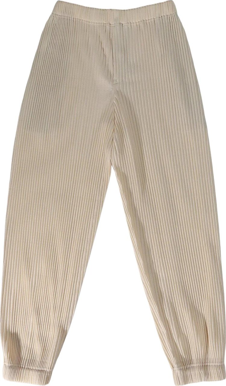 Homme Plisse Issey Miyake MC June Pants Vanilla White