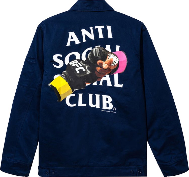 Anti Social Social Club x UFC Corner Work Jacket Navy