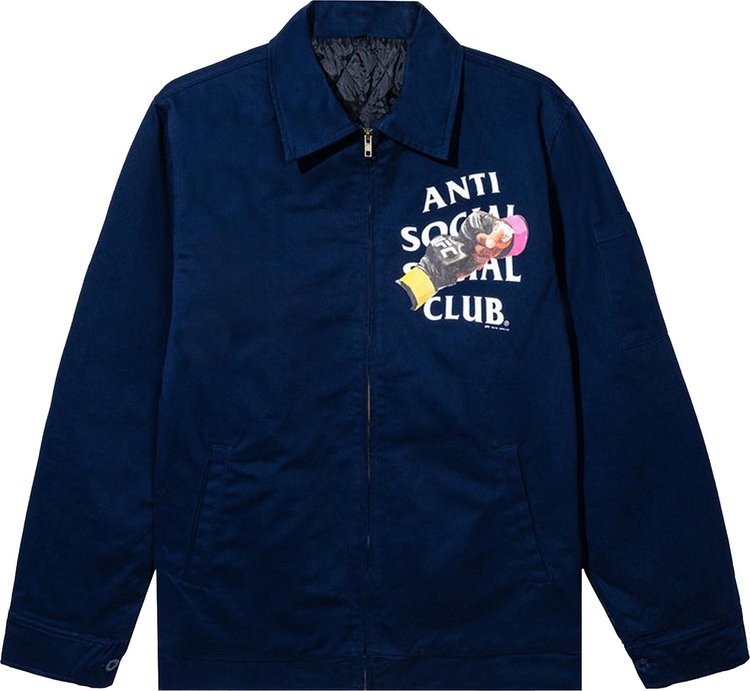 Anti Social Social Club x UFC Corner Work Jacket Navy