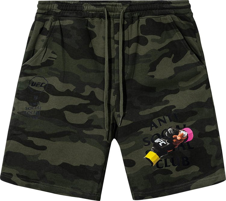 Anti Social Social Club x UFC Corner Shorts Camo