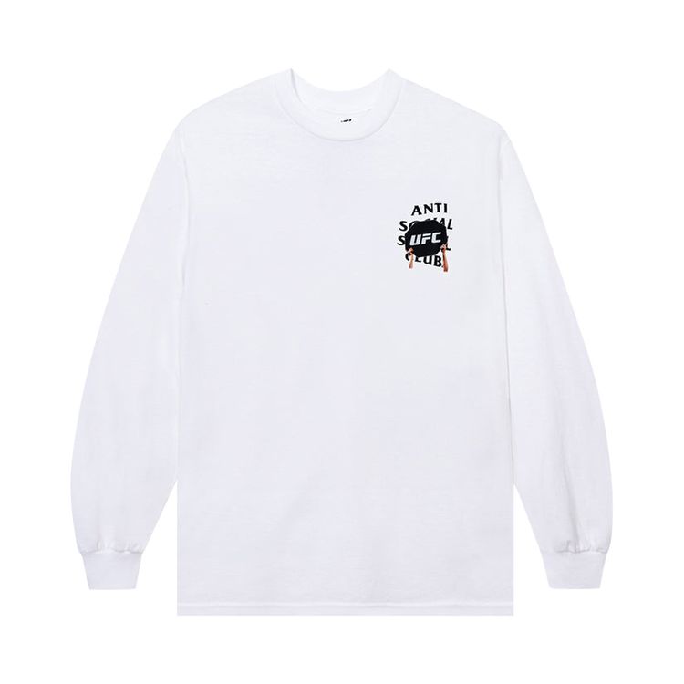 Anti Social Social Club x UFC Corner Long Sleeve Tee White