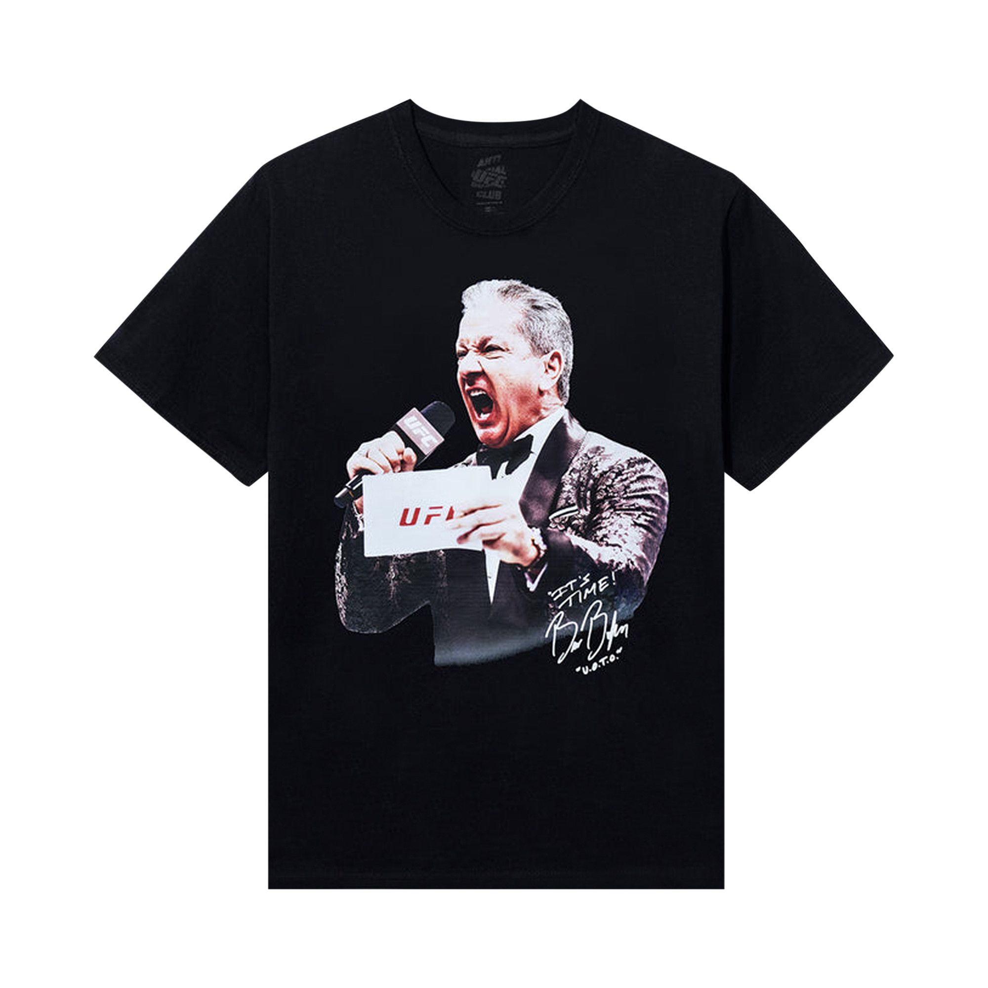 Buy Anti Social Social Club x UFC Bruce Buffer Tee 'Black' - 0657  1FW240103UBBT BLAC | GOAT