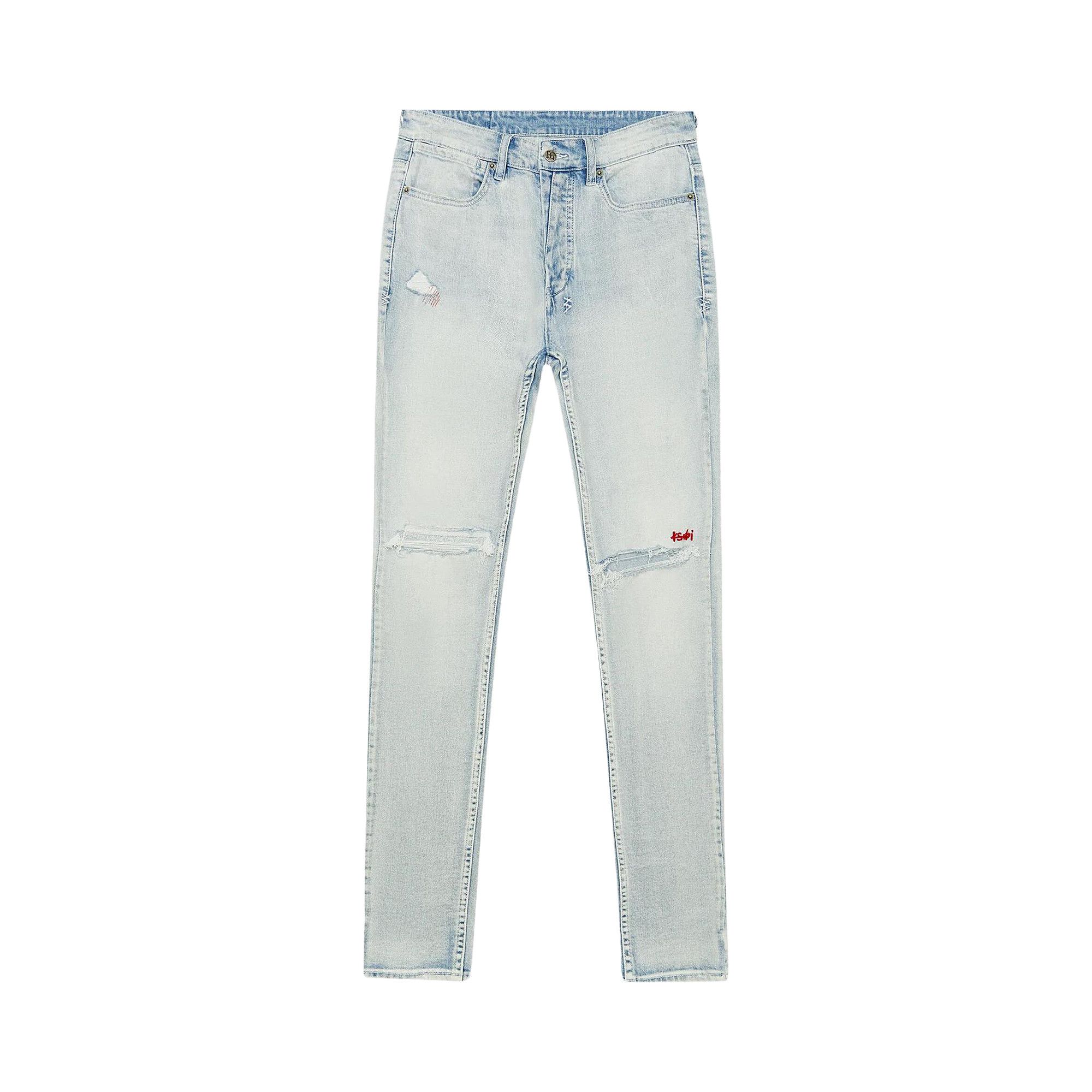 mnml ksubi amiri 風slim fit ジーンズ29 ライトブルー mnml ksubi amiri 風slim fit ジーンズ29 ライトブルー