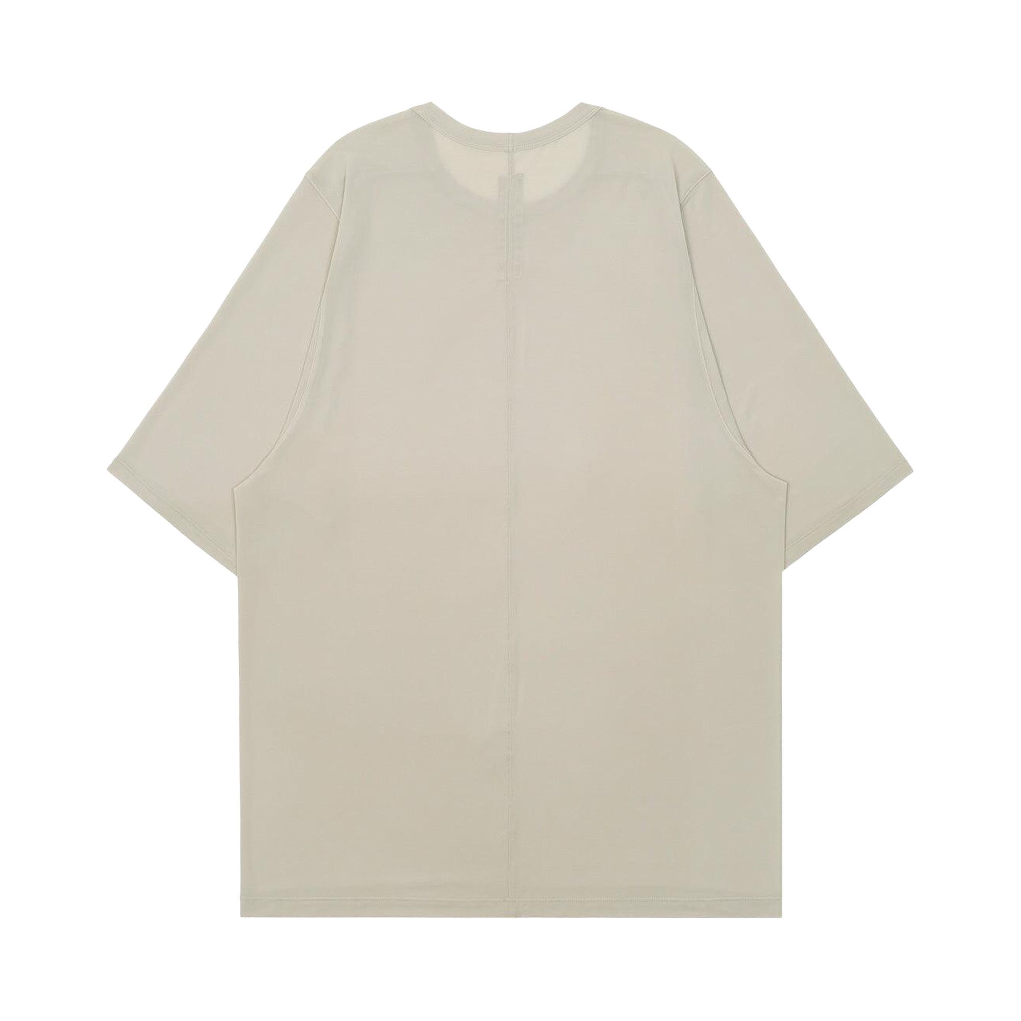 RICK OWENS | SHORT CREWNECK L/S TEE PEARL (JA) 長袖Tシャツ RU02B2266-JA-08_sivasdescalzo-