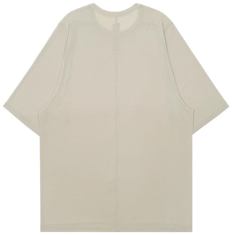 Rick Owens Crewneck Short Sleeve T Shirt Pearl