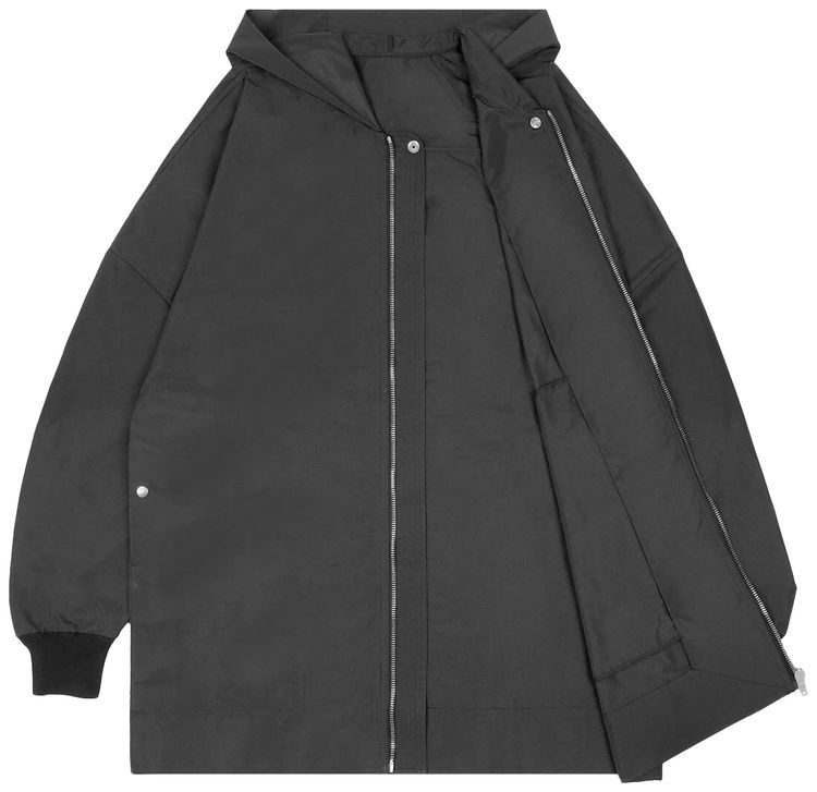 Rick Owens Jumbo Peter Hooded Coat Black
