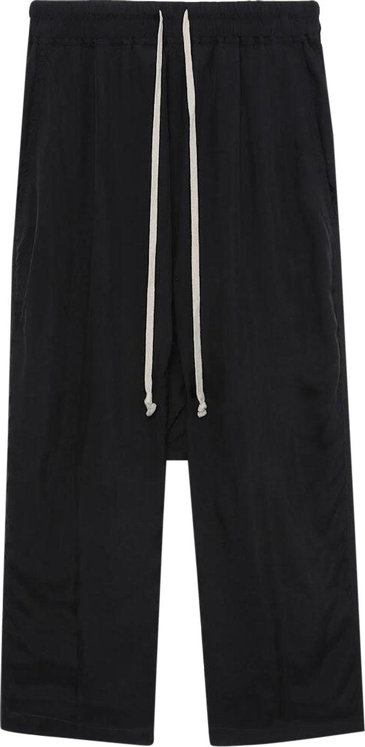 Rick Owens Drawstring Cropped Trousers Black