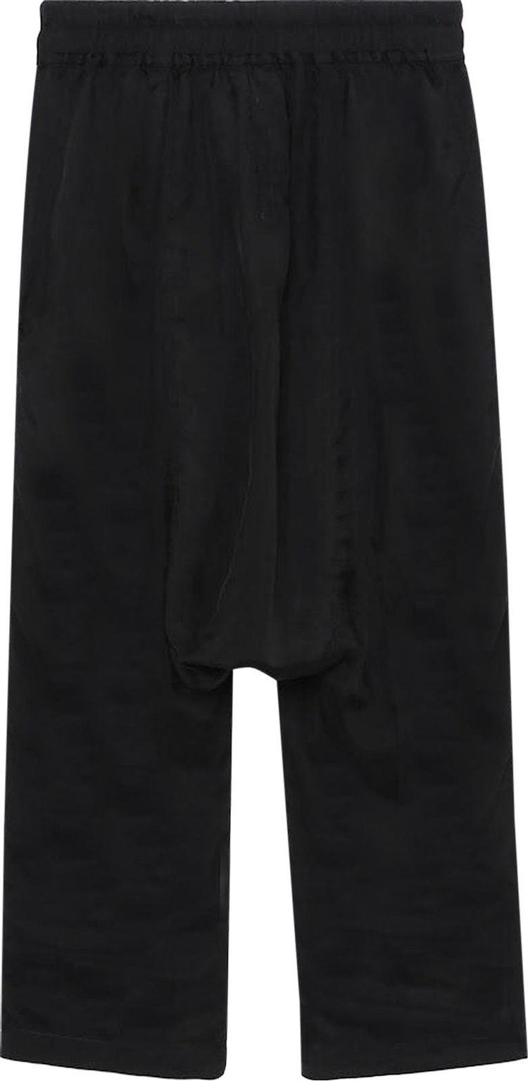 Rick Owens Drawstring Cropped Trousers Black