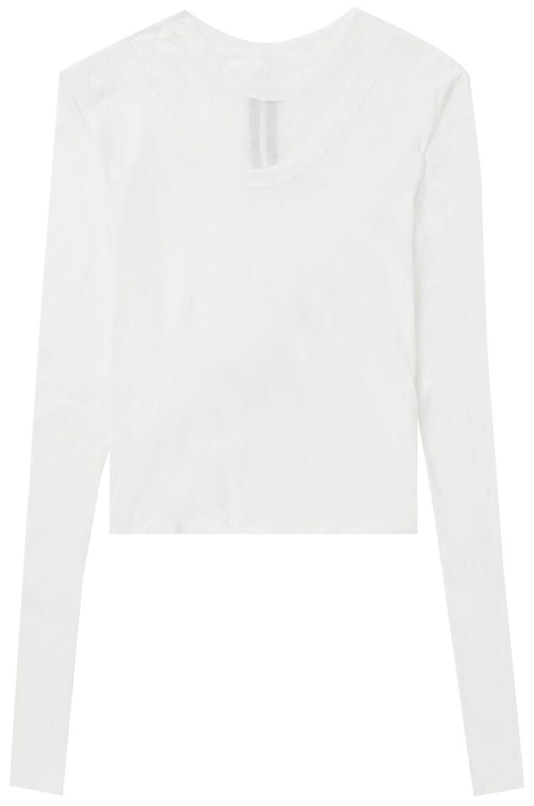 Rick Owens Cropped Banana T Shirt Milk